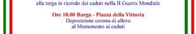 Barga celebra l’80° anniversario della liberazione: tutti gli appuntamenti