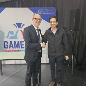 Game Upi - presidente Gandolfi con Gilardetti