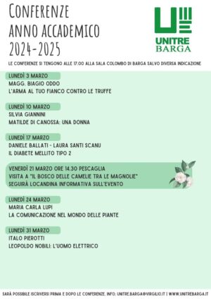PROGRAMMA MARZO 2025