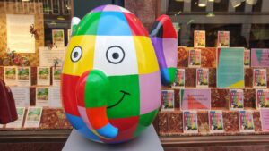 Elmer l'elephant patchwork di Sally Adams