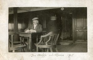 Zeffirino Poli in viaggio in nave