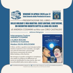 PILA DI LIBRI Billie Holiday libro Cosimini 24 apr lucca