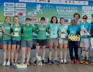 podio tricolore 2026 GS Orecchiella trail corto femminile 42 km
