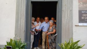 Il taglio del nastro alla Chiesa di Santa Lucia
